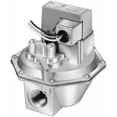 Diaphragm Gas Valve, Normally Closed, 1-1/2″ NPT Pipe Size, 1/2 max. psi