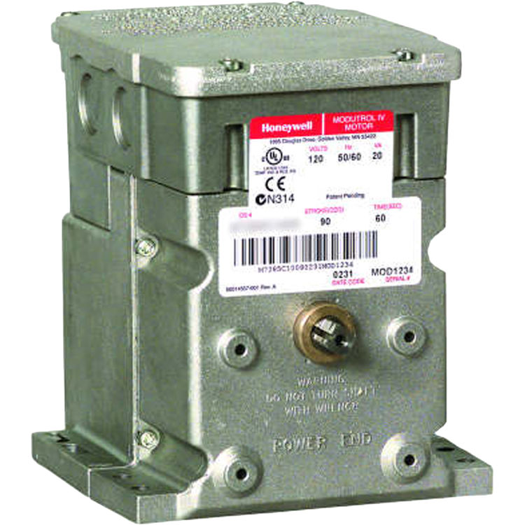 HONEYWELL M9184C1031 150 Lb-in, NSR Actuator, Proportioning Control, 2 Aux. Switches, 24V